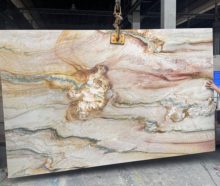 Rainbow impression quartzite