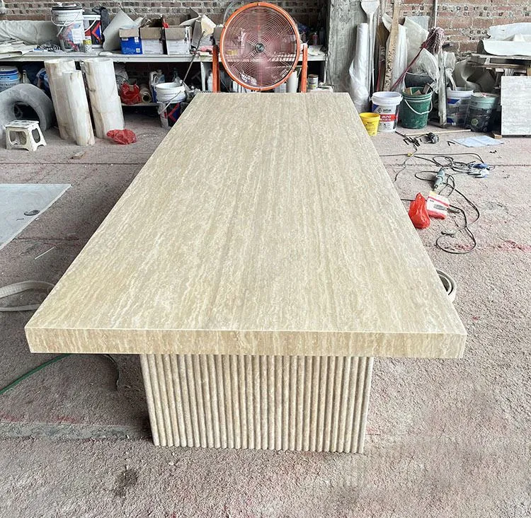 Travertine Dining Table